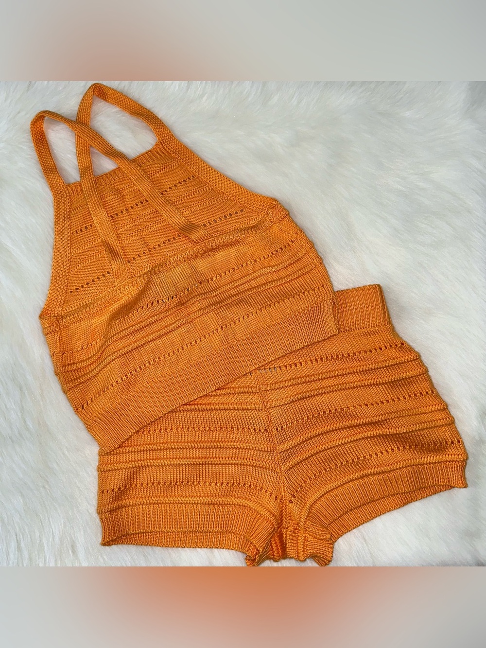 Crochet Shorts Set